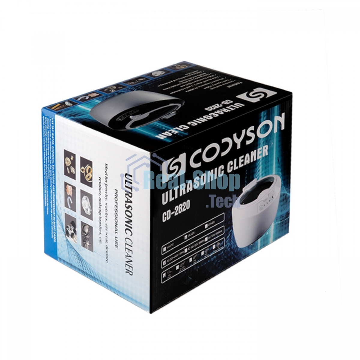 Ультразвуковая ванна Codyson CD-2820 серебристый, 0.75 л, 50 Вт