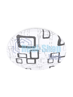Потолочный светодиодный светильник Ambrella light FZ1043 WH/BK белый/черный 21W 6400K D320*55 (Без ПДУ)