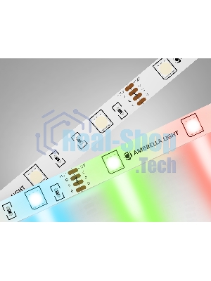 Светодиодная лента Ambrella light GS2201 5050 30Led/ 7.2W m/ 12V IP20 RGB /5000*10*1.87mm (4 конт.)