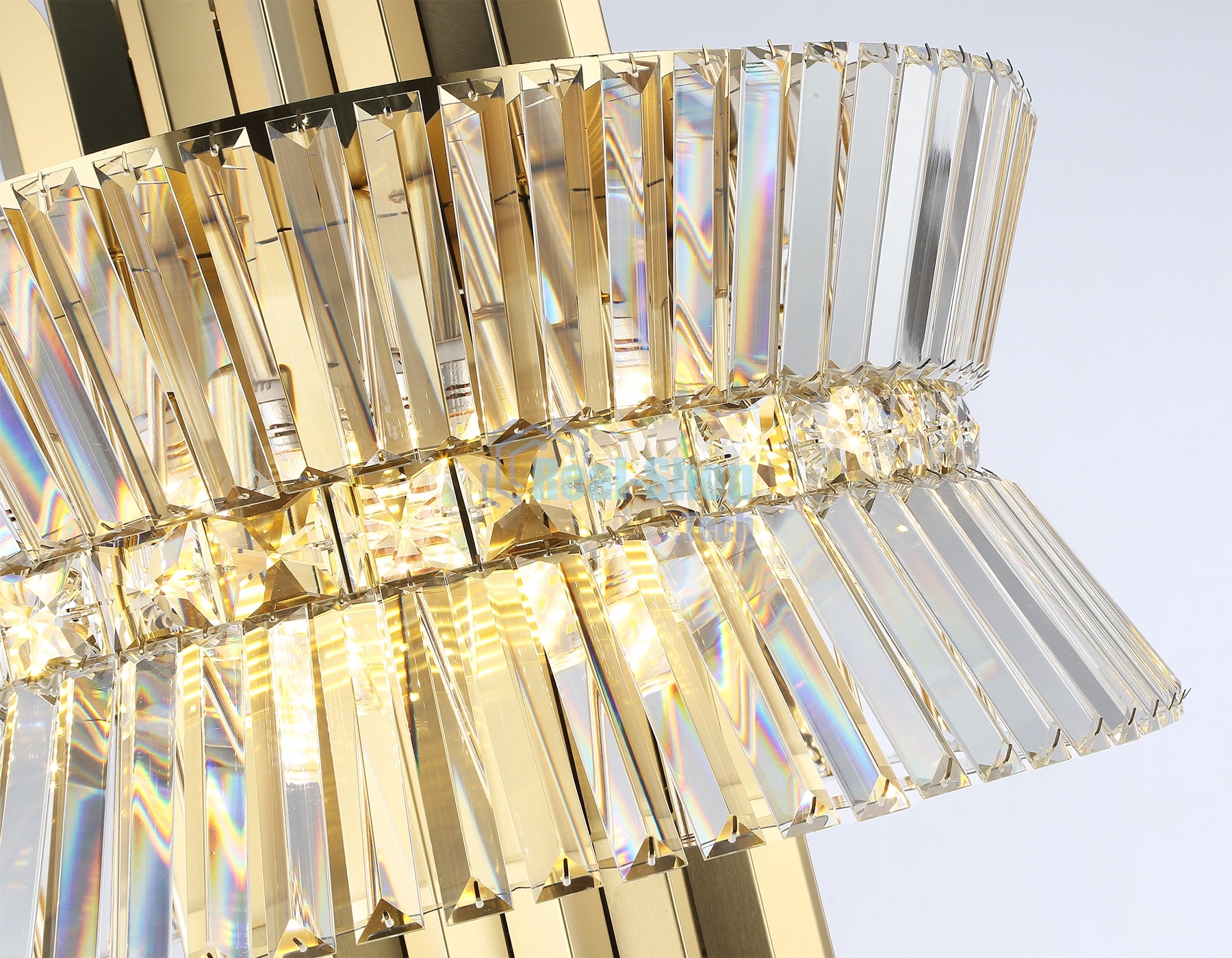 Люстра Ambrella light LH41017/12 BS/CL латунь/прозрачный E14*12 max 40W D560*660
