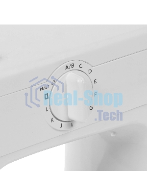Швейная машина Janome Q-23P белый/рисунок, электромеханическая, вертикальный качающийся, 24 операции, автоматическая петля