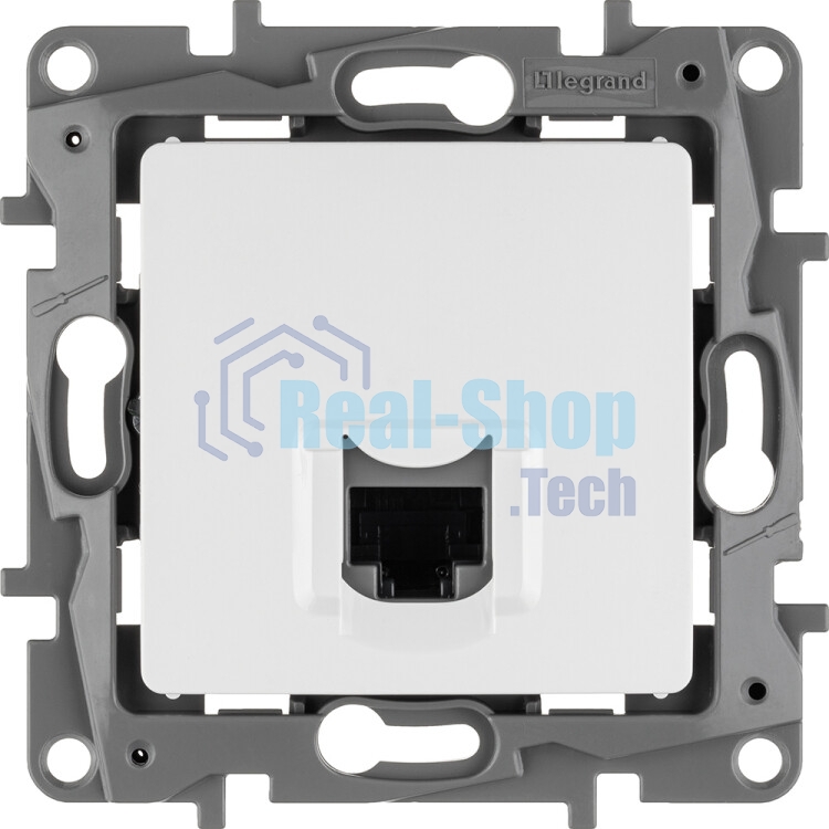 Розетка компьютерная ETIKA RJ45 кат.5 UTP, белый