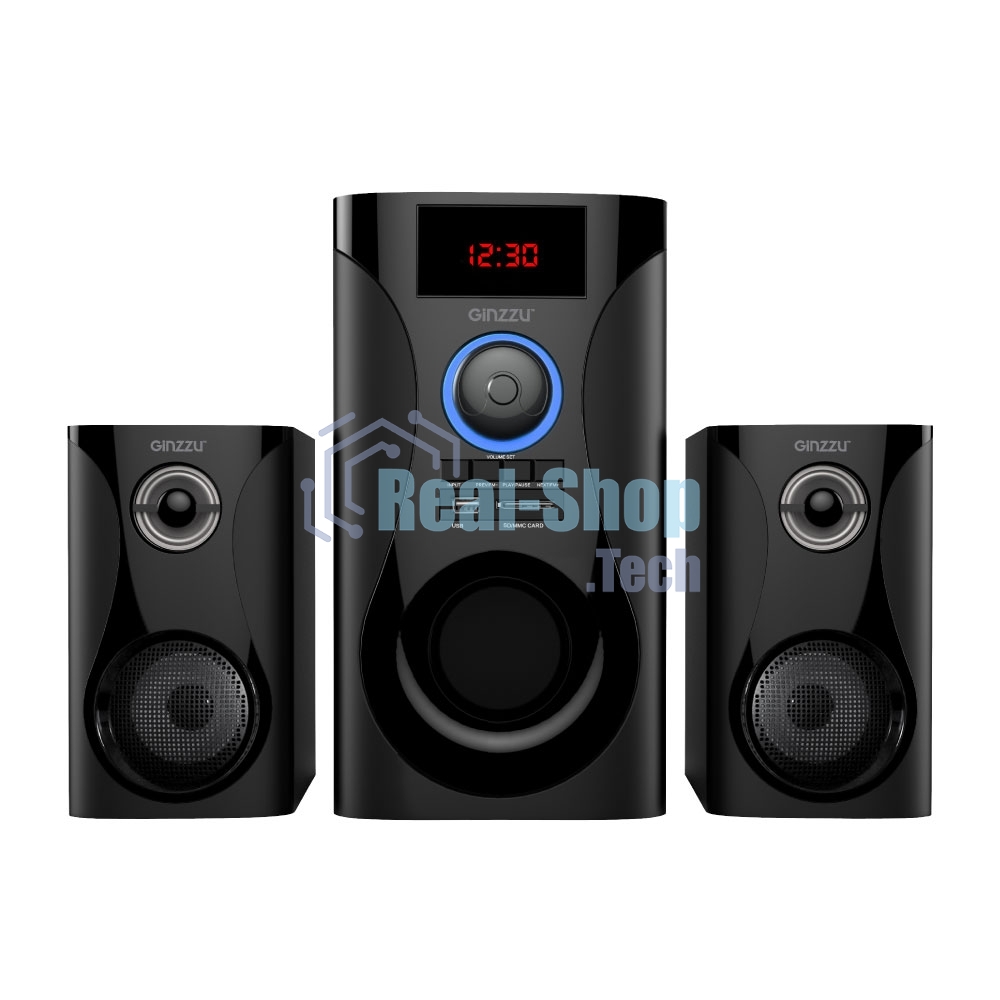 Акустическая система 2.1, 60W/BT/USB/SD/FM/ДУ Ginzzu GM-425