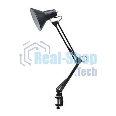Светильник настольный под лампу СНС-13Ч на струбцине 60Вт E27 черный (коробка) IN HOME 4690612012735