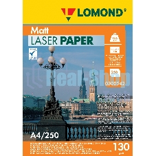 Фотобумага Lomond двусторонняя матовая, для лазерной печати, 130 г/м2, A4/250л.