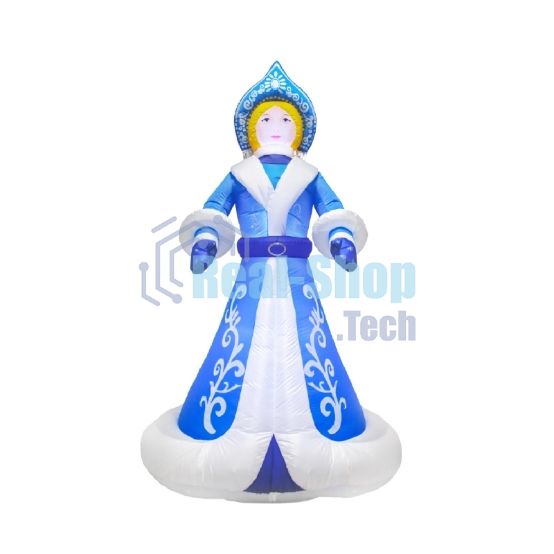 Фигура надувная 3D Neon-night Снегурочка, размер 300 см, внутренняя подсветка 9 LED, компрессор с адаптером 12В, IP44