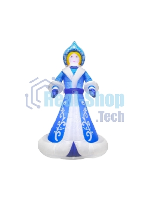 Фигура надувная 3D Neon-night Снегурочка, размер 300 см, внутренняя подсветка 9 LED, компрессор с адаптером 12В, IP44