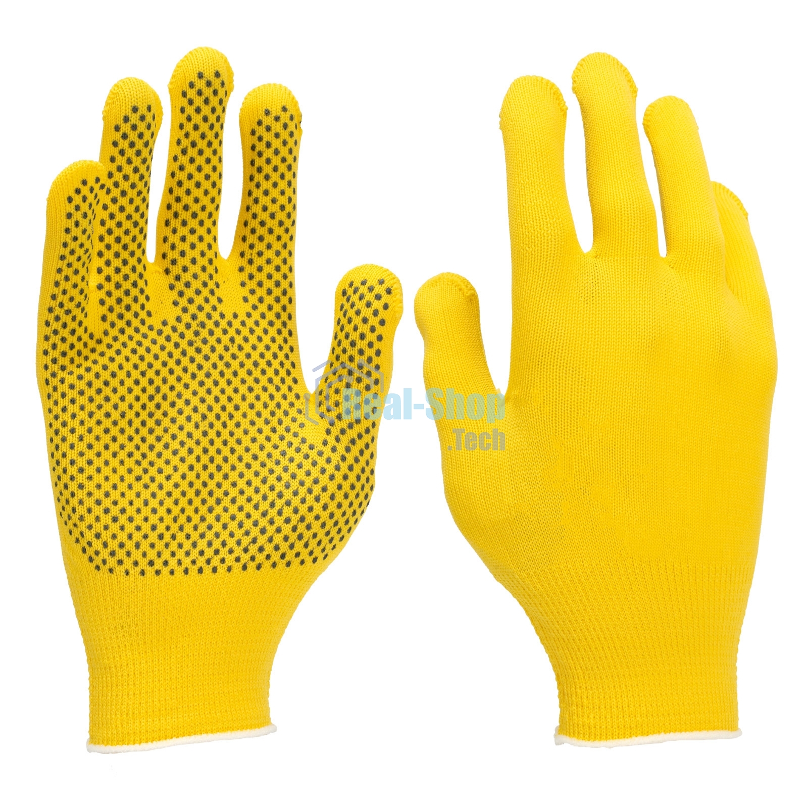 Перчатки в наборе Palisad 5 пар, цвета в ассортименте, ПВХ точка, L,