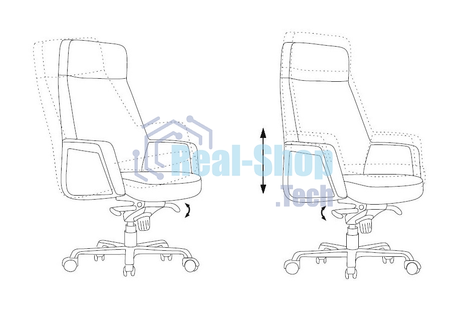 Кресло руководителя Бюрократ ANTONIO/BLACK черный кожа крестовина алюминий
