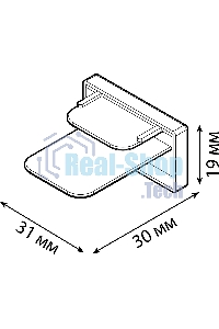 Заглушка для трекового шинопровода Gauss черный
