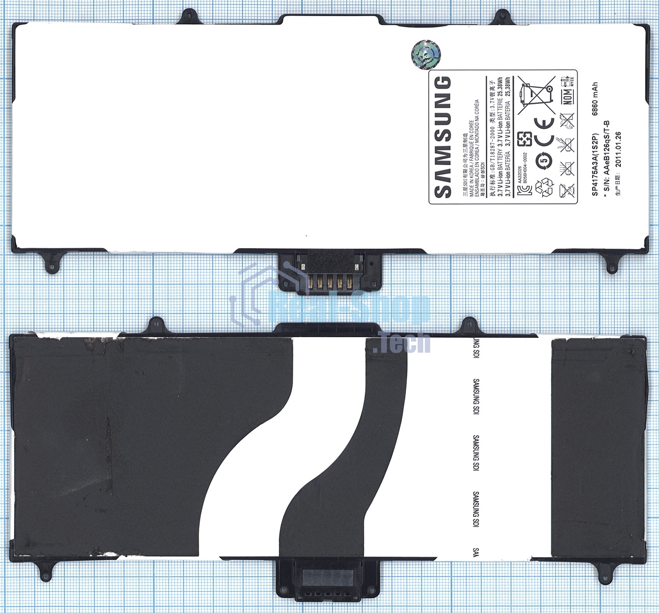 Аккумуляторная батарея SP4175A3A для Samsung Galaxy Tab 10.1 GT-P7100 3.7V 25.38Wh