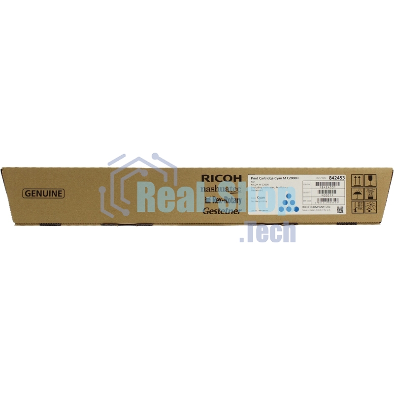 синий тонер повышенной емкости Ricoh 842453 M C2000H (15К) Print Cartridge Cyan M C2000H