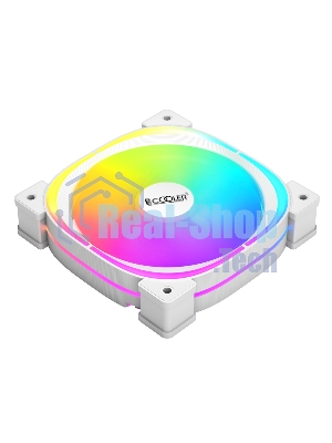 Вентилятор для корпуса PCCooler EF120 ARGb белый, 120 мм, 1500 об/мин, 25.7 дБ, 4 pin