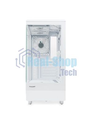 Компьютерный корпус HSPD F510, Panoramic Mid Tower, белый, TG, 0.5 SPCC, 3x120мм ARGB ATX, mATX, mITX 180/280/160мм 1x2.5