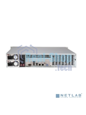 Корпус Supermicro CSE-826BAC4-R920LPB, 2U, 8 x SAS3 & 4 x hybrid NVMe 3.5 bays