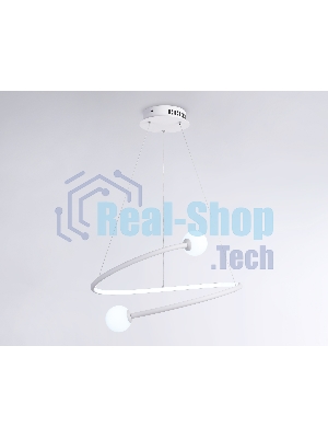 Светильник Ambrella light FL66291 WH белый 39W 3000K-6400K D500*1000 (ПДУ ИК)