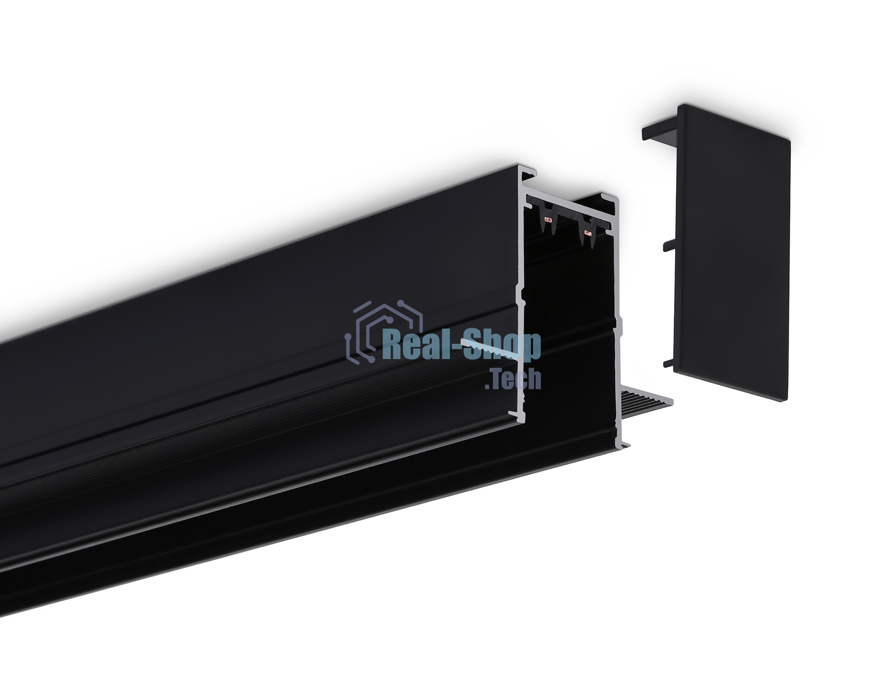 Шинопровод встраиваемый Ambrella light GL1012 BK черный IP20 220V 3000*62.5*56