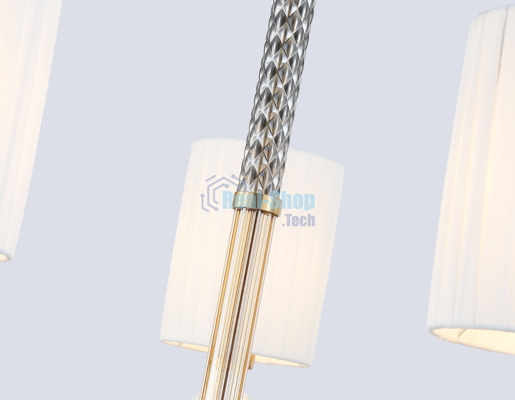 Люстра Ambrella light LH71500/5 BS/FR латунь/белый матовый E14*5 max 40W D680*640