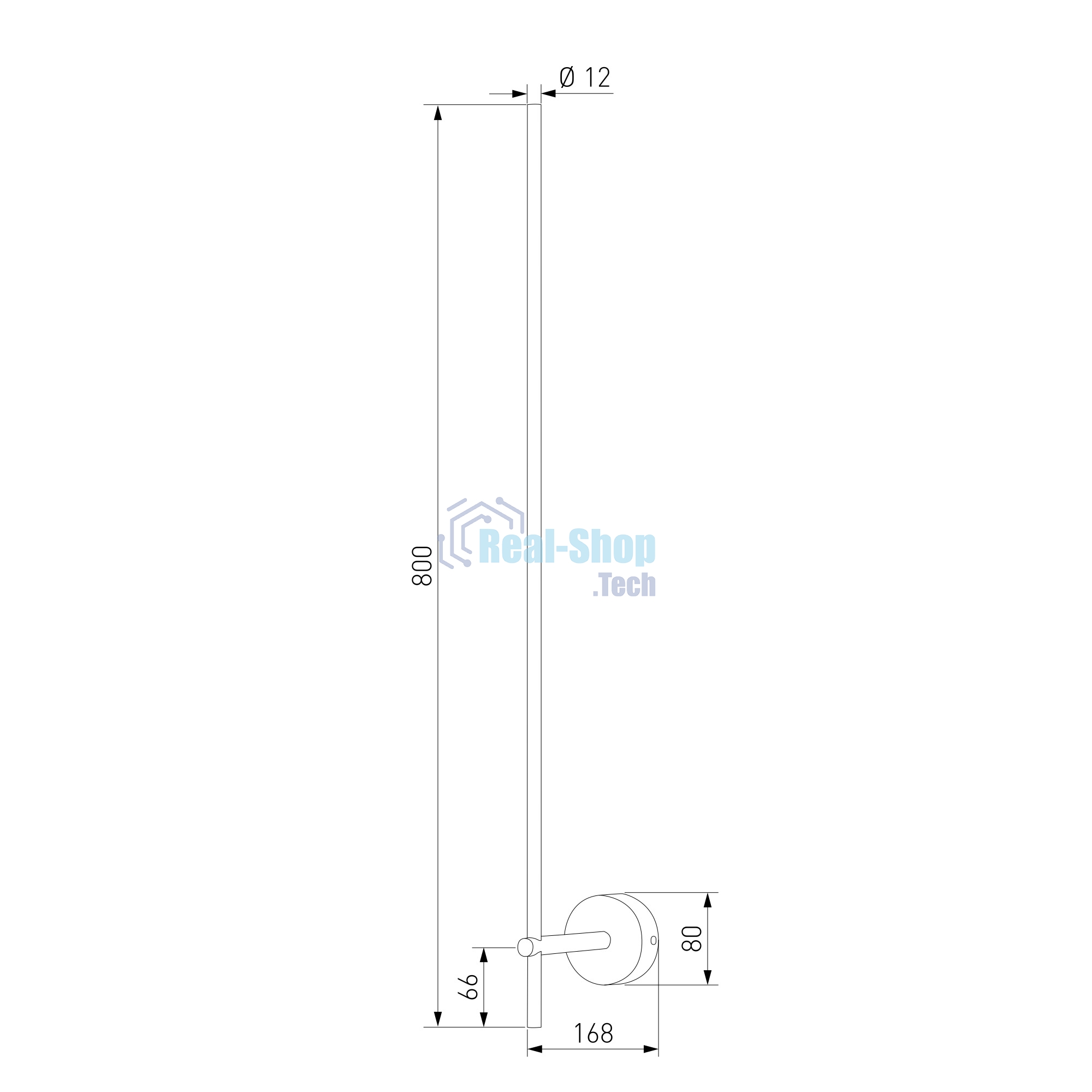 40132/LED / Светильник настенный светодиодный  Fine LED черный жемчуг 3000K