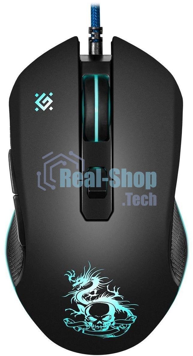Мышь проводная Defender Sky Dragon GM-090L черный, 3200 dpi, USB, кнопки - 6