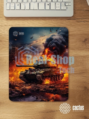 Коврик для мыши Cactus CS-MP-D04M Burning tank 300x250x3мм
