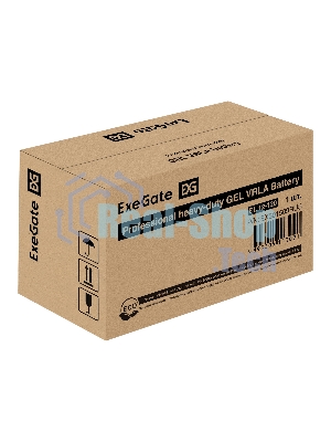 Гелевая аккумуляторная батарея ExeGate EL 12-120-М8 (12V 120Ah, болт М8)