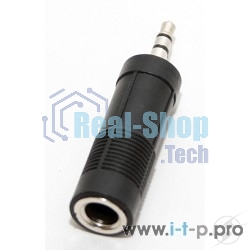 Переходник аудио 5bites mini Jack 3.5мм (M) -) Jack 6.3мм (F)
