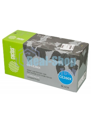 Картридж лазерный Cactus CS-CE260X черный (17000 стр.) для HP LJ CP4025/CP4525