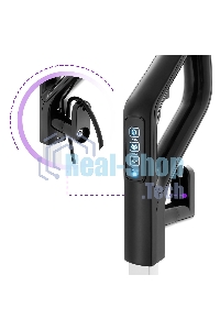 Пылесос вертикальный паровой Kitfort KT-575-1 черный, питание питание от сети, 1600 Вт, уборка влажная/паром/сухая, пылесборник 1.1 л