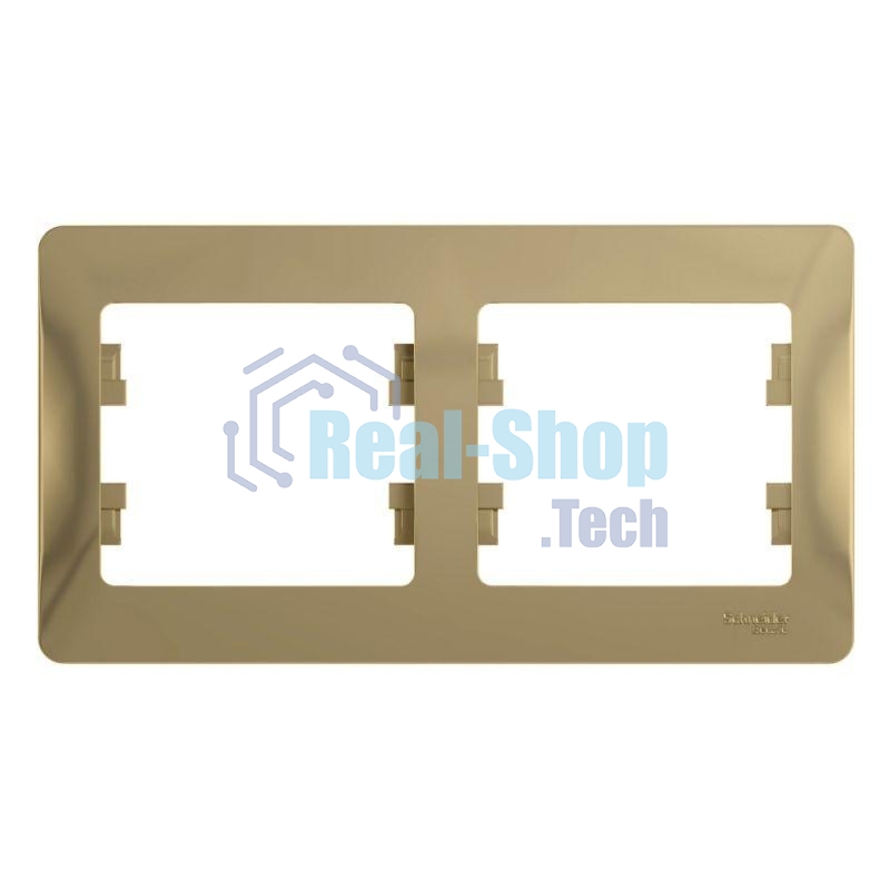 Рамка 2-м Glossa горизонт. титан SchE GSL000402