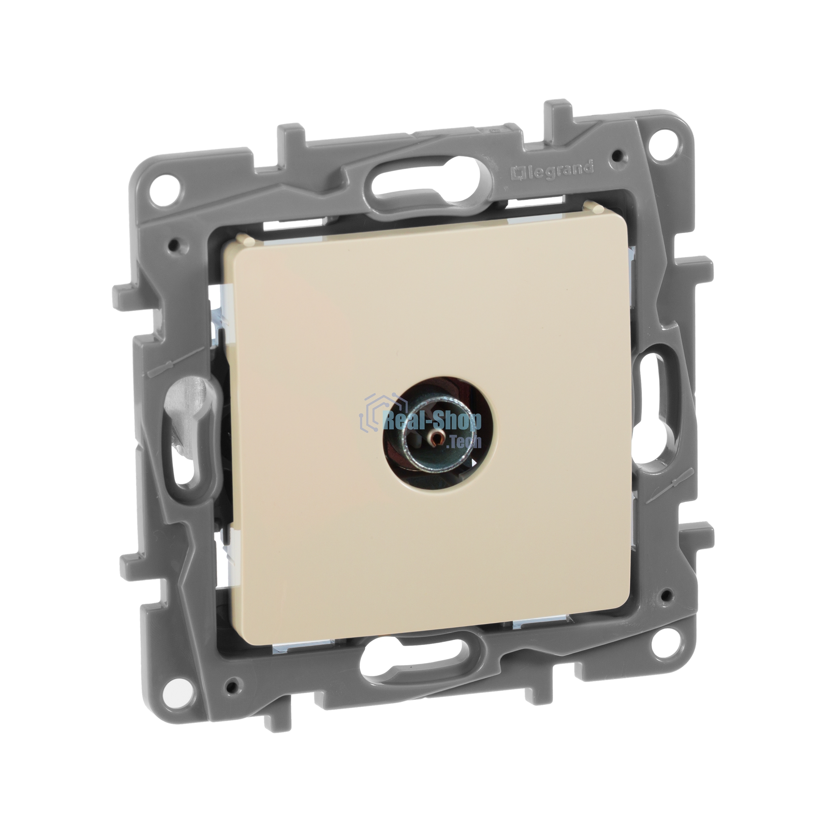 Розетка телевизионная TV Звезда сл. кость ETIKA