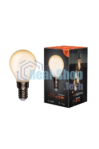 Лампа светодиодная филаментная Rexant Шарик GL45 9.5 Вт 915 Лм 2700K E14 матовая колба