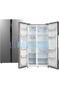 Холодильник Бирюса SBS 587 I нержавеющая сталь мат. двухкамерный Side-by-Side 347/201 л морозилка сбоку