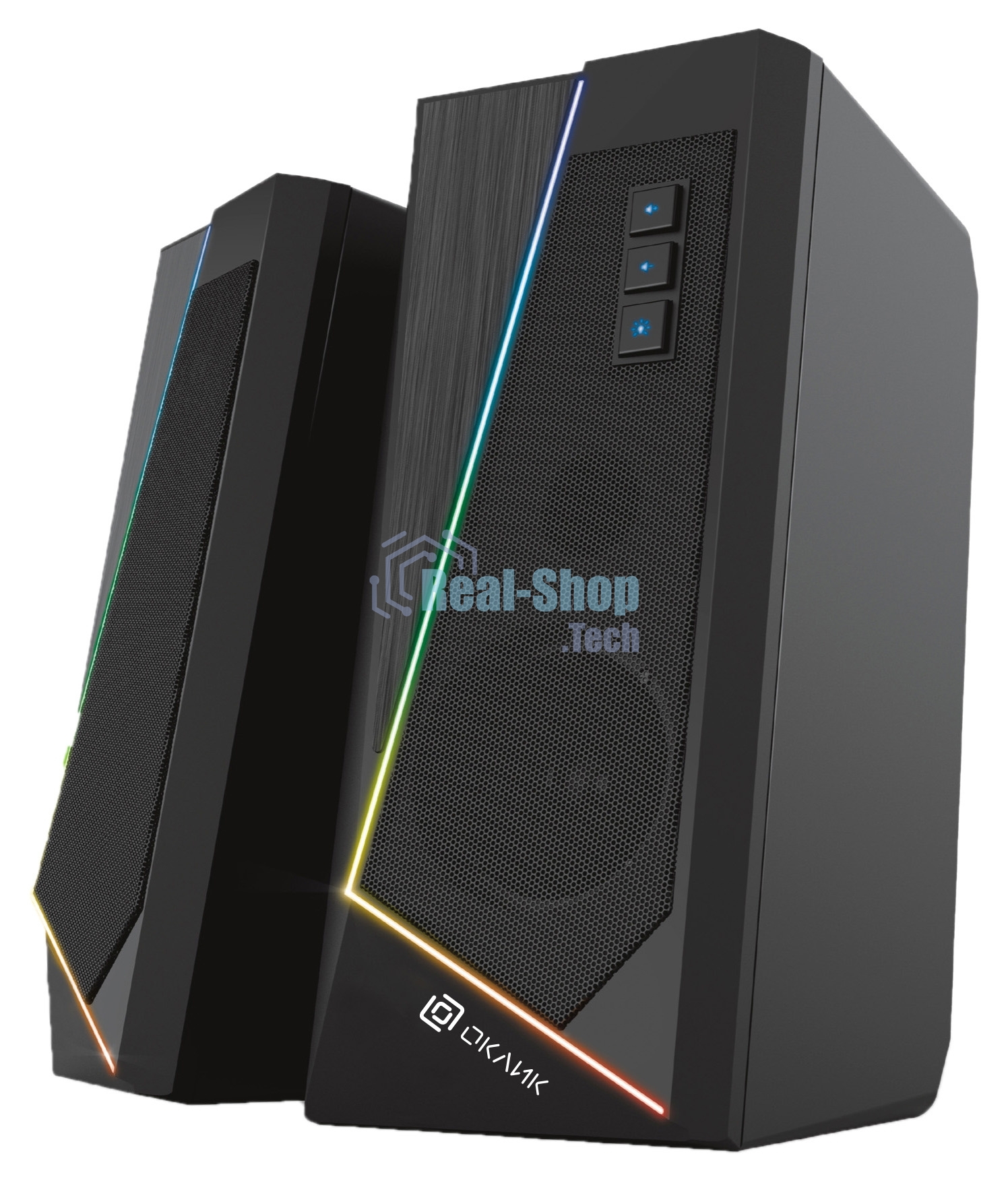 Акустическая система Oklick OK-125 2.0 черный 12Вт