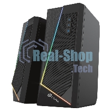 Акустическая система Oklick OK-125 2.0 черный 12Вт