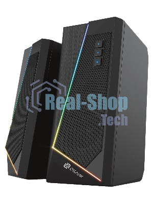 Акустическая система Oklick OK-125 2.0 черный 12Вт