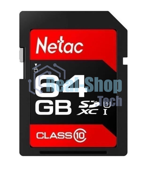 Флеш карта SDHC 64Gb Netac Class 10 UHS-I U1 P600 NT02P600STN-064G-R