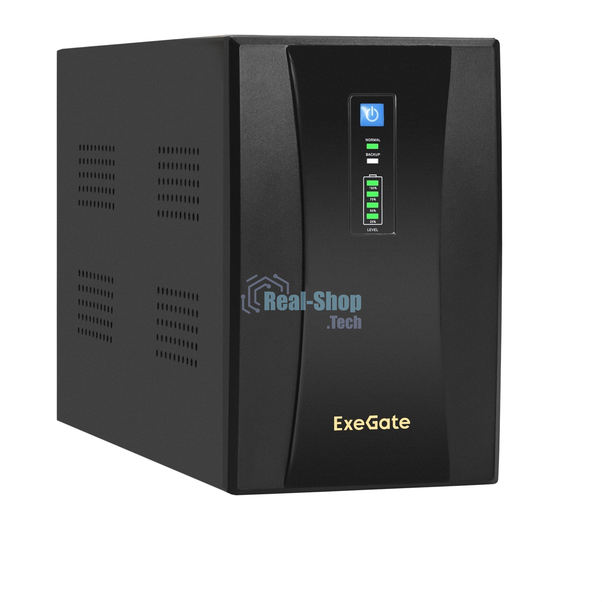 Источник бесперебойного питания ExeGate SpecialPro UNB-2200.LED.AVR.1SH.2C13.RJ.USB / 2200 ВА / 1300 Вт / 2 x IEC 320 C13, 1 x CEE 7 (евророзетка)