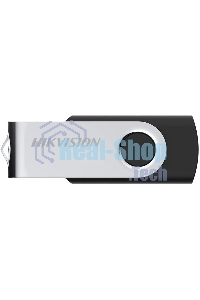 Флешка USB Hikvision M200S (HS-USB-M200S/64G), 64Gb, USB 2.0, R/W 20/10, черный/серебристый