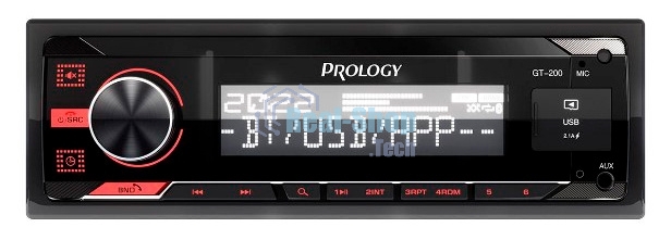 Автомагнитола Prology GT-200, 1 DIN, Bluetooth, USB Type-A, AUX, пульт ДУ