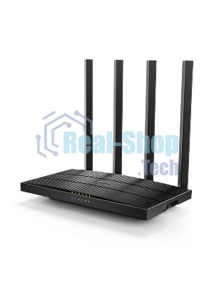 Роутер беспроводной TP-Link Archer C6U AC1200 10/100/1000BASE-TX/4G ready черный