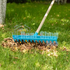 Грабли пластиковые, 430 мм, 13 прямых зубьев, усиленные, без черенка, LUXE Palisad