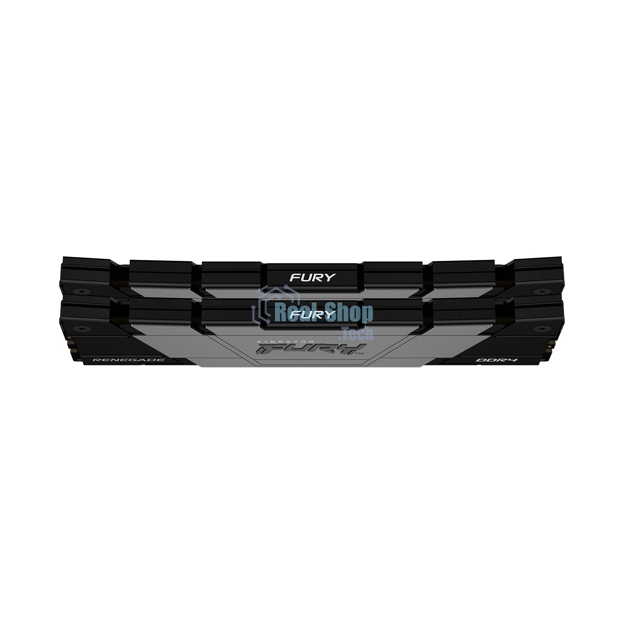 Оперативная память Kingston Fury Renegade, DDR4, 32GB (2x16GB), 3200MHz, CL16, DIMM, с радиаторами, серый/черный