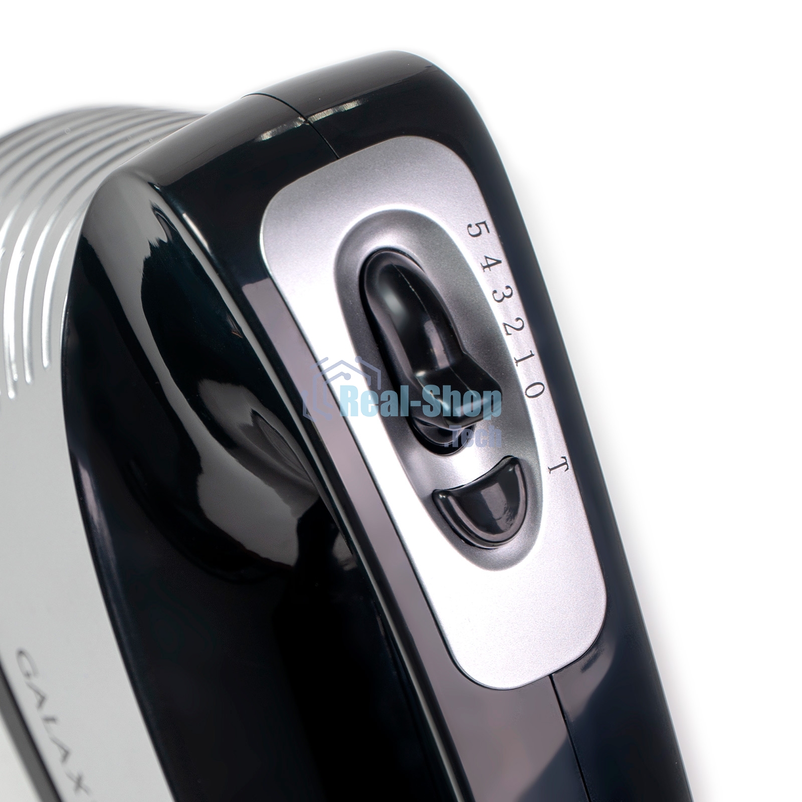 Миксер электрический Galaxy GL 2208, черный с серебристым, ручной, 250 Вт, 5 скоростей + режим 