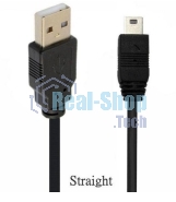 Кабель USB Type A на Mini USB прямой 0,25 м