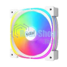 Вентилятор для корпуса PCCooler EF120 ARGb белый, 120 мм, 1500 об/мин, 25.7 дБ, 4 pin