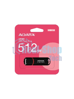 Флешка USB ADATA UV150 (AUV150-512G-RBK), 512Gb, USB 3.2, R/W 100/30, черный