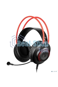 Гарнитура проводная с микрофоном A4Tech Bloody G200S черный/красный 2м мониторные USB оголовье (G200S USB/BLACK +RED)