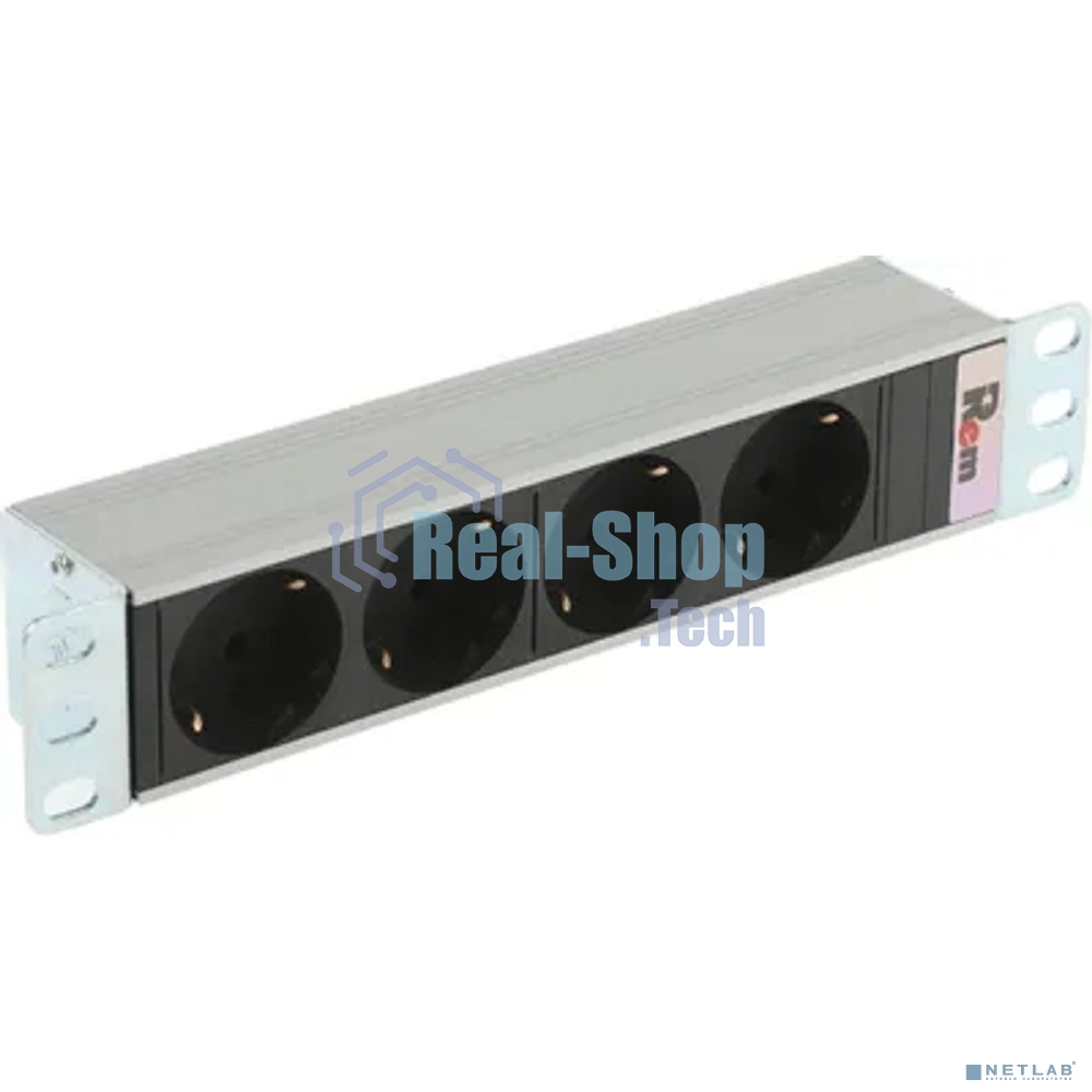 Блок силовых розеток Rem Rem-10, Shuko х 4, вход IEC 320 C14, 10