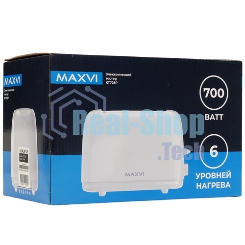 Тостер Maxvi KT723P белый